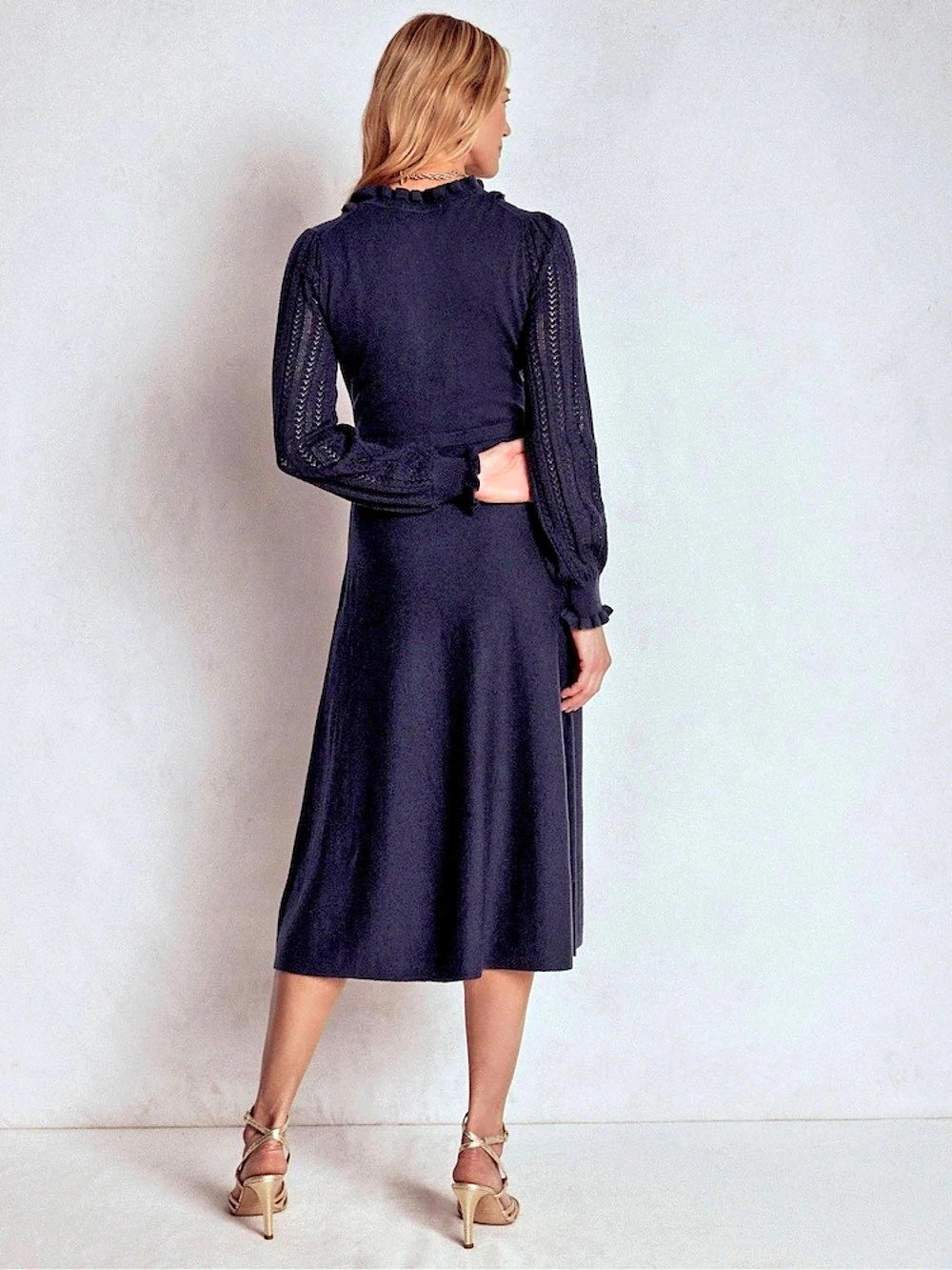 Boden Winifred Frilled Knit Dress P6 NWT - Picture 2 of 4